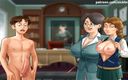 Cartoon Universal: Summertime saga part 2 - Nude slaves in principal office ( French sub )