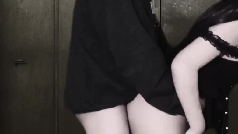 Astrid Cute: Wtf! Girl in Skirt and Fishnet Stockings Fucking and Gets...