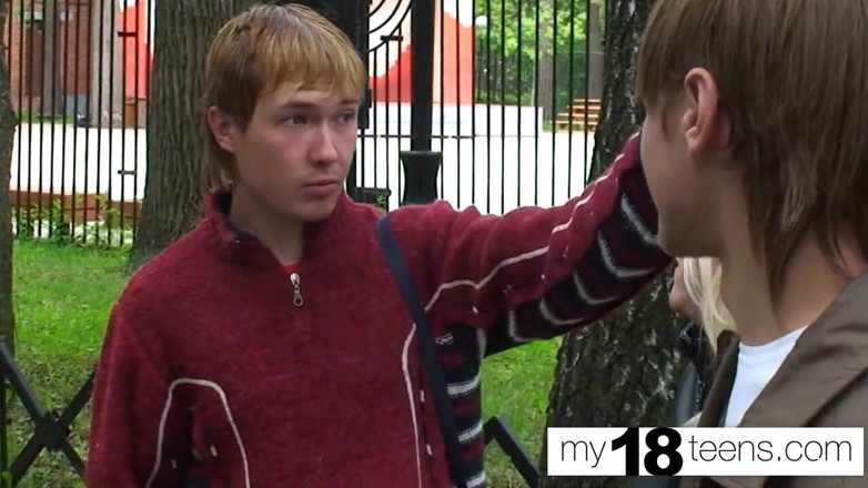My 18 Teens: MY18TEENS - si blonde tembusan berganda zakar orang asing dan creampie...