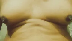 Hot sonusisy in gown navel strip