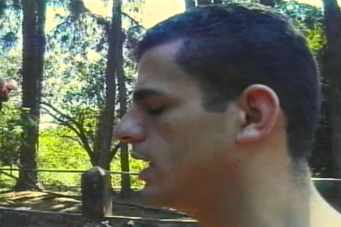 Bangora shemales: Brunette Babe Devoured in Wild Outdoor Threesome Pounding