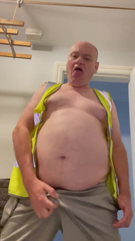 Gruby i napalony striptiz