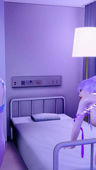 3D Horny Slut Asian Whore Have First Time Threesome in the Hospital