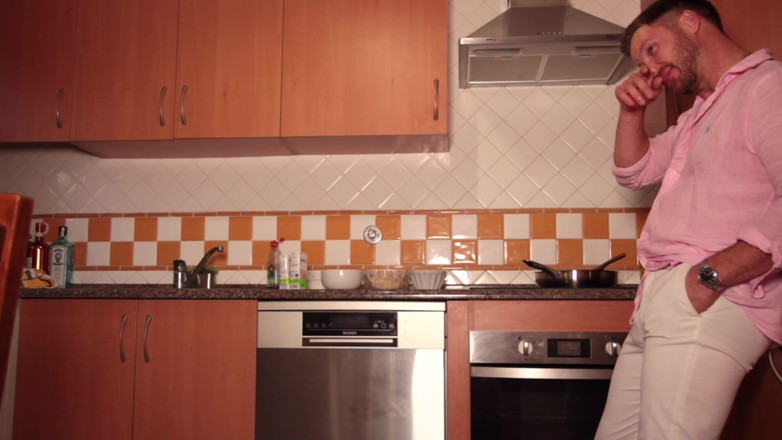 Sexy and Married: MILF Cooking Naked and Receiving a Hard Fuck