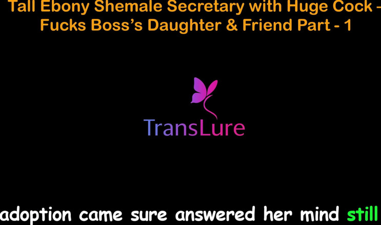 TransLure: Engleză audio sex poveste - secretară transsexuală negresă înaltă cu pulă uriașă -...