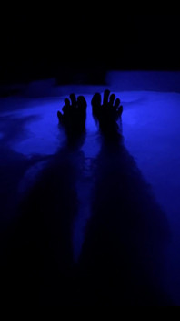 Enjoying the Hot Tub!
