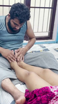 Step Stepbrother Seduce Step Stepsister for Feet Massage and Feet Kiss