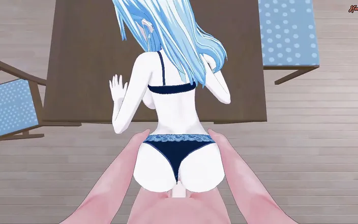 Hentai_Smash: Sae Niijima has her legs spread and fucked on a...