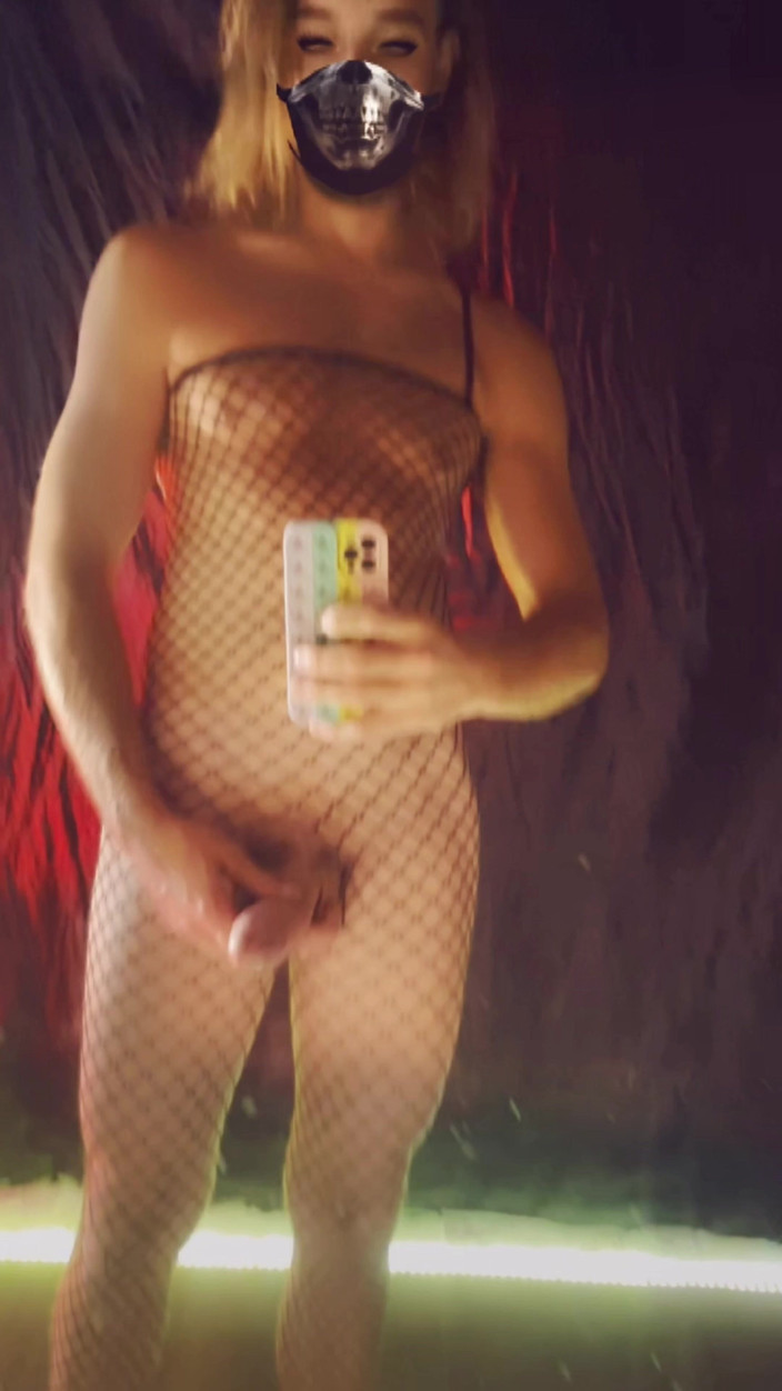FemboyLoveU: Ayna seksi aşk anal muz