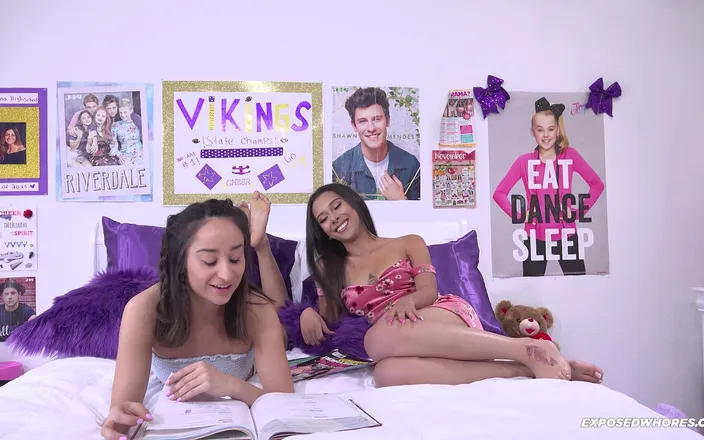 Exposed Whores Media: Kalani Fucks Isabella's Daddy Downstairs
