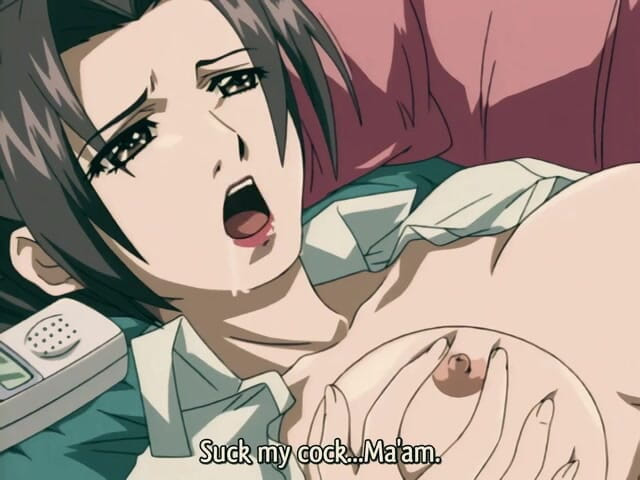 Erotic Animation: Bystiga gifta brud gillar att ha telefonsex med sin älskare för...