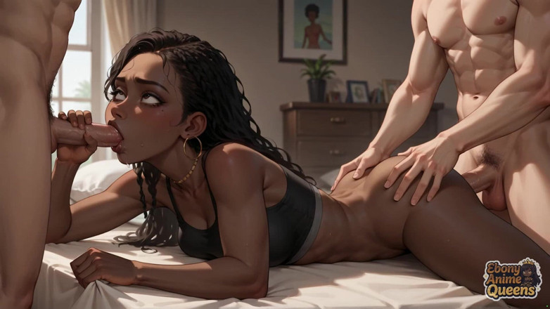 Ebony Anime Queens: Muie tropicală a reginei negre: cel mai bun porno negresă...