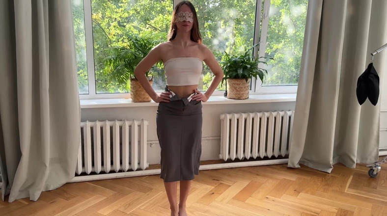 Skinny_lady69: Těsná sukně jóga s bohyní