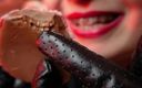 Arya Grander: Asmr Mukbang voedselfetisj eet video close-up met beugel