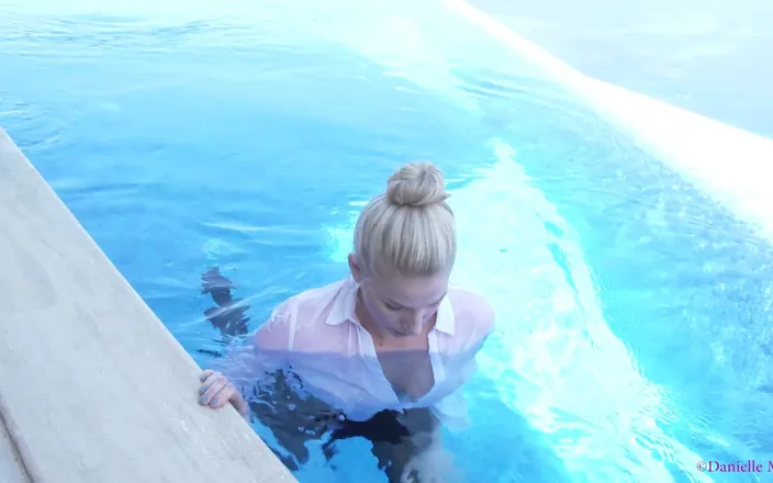 Danielle Maye: Wet Clothes Holiday Tease