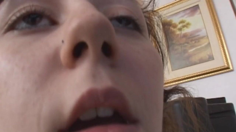 My porn family: Innocent teenie finds out her slut stepmother fucking with a...