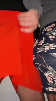 She Gets Her Panties Wet Touching a Stranger's Cock, and They Fuck Right There.