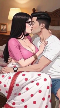 Desi Hot Puja Auntie Romantic Night - MILF
