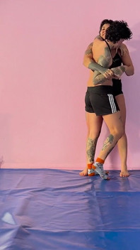 Two Hot Girls Grappling