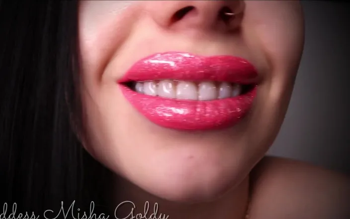 Goddess Misha Goldy: I Am Keeping Teasing You with My Glossy Wet Big...