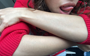 I Stroke & Sniff My Hair on My Forearms