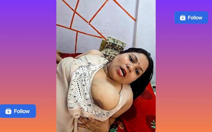 Randi Riya: Desi Indian Bhabhi with Lover at Night P1