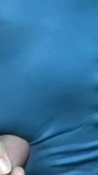 Blue pantyhose mask blow 2