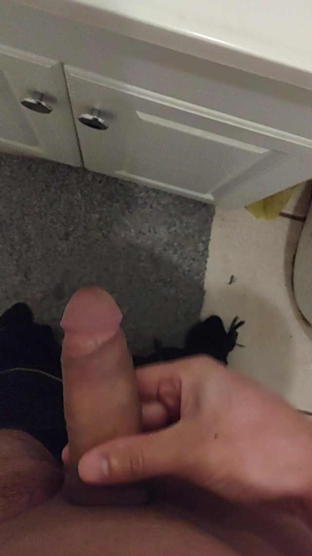 Cumming in the Bathroom (Brandon)