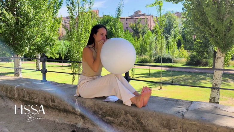 Lissa Brown: Inflating and Popping Them with Bare Feet Outdoors