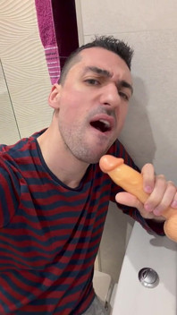 Sexy Stepdaddy Riding Dildo