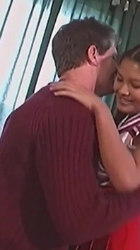 Sweet Cheerleader Hottie Gets Smashed by an Older Guy on a Pool Table