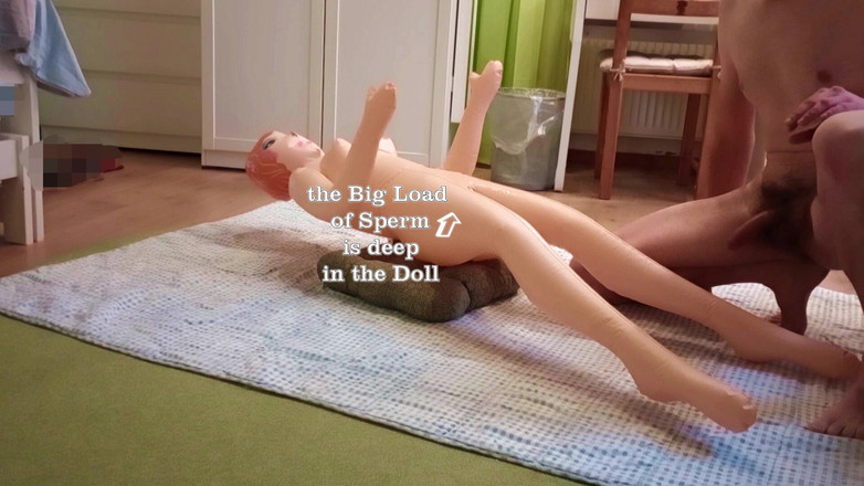 Mark Hannes: Bambola del sesso sborrata cazzo masturbazione