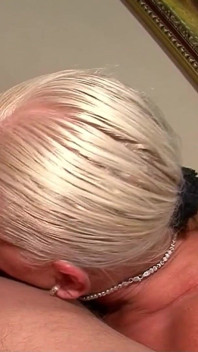 Blonde thick mature fucked in the ass by a big cock