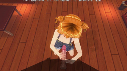 H3DC: 3D hentai village redhead jerking off to city boy