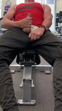 Jockdad87 Hotel Gym Jerk and Cum Part 2