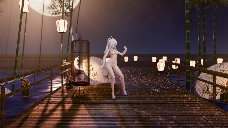 MikuMotion: Erotická Cheongsam kundička starověkého stylu Odhalena