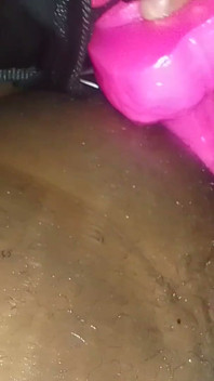 Look at My Big Strap on Dildo Going Deep in His Asshole