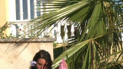 Leon Lambert Girls Twerk Parties CFNM: Sexy brunette shows off her perfect body outdoor