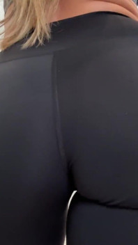 Big Ass Spanking in Lululemon Yoga Shorts After Workout
