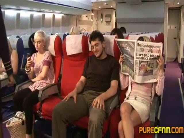 Pure CFNM: Exposed on the Airplane