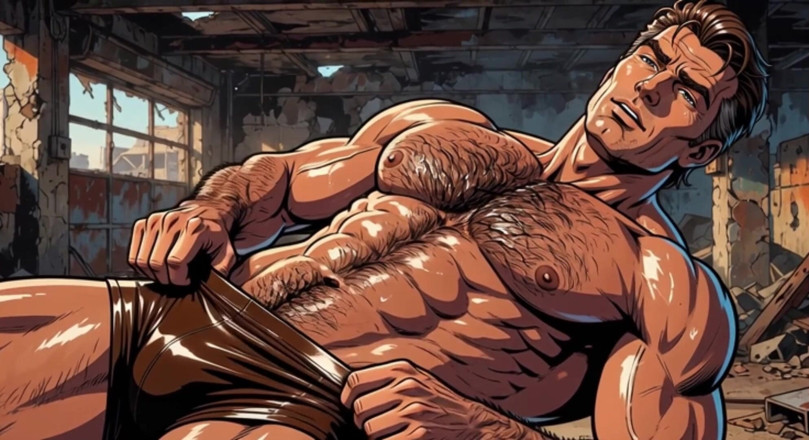 Erotic Man: Animação de homens suados quentes