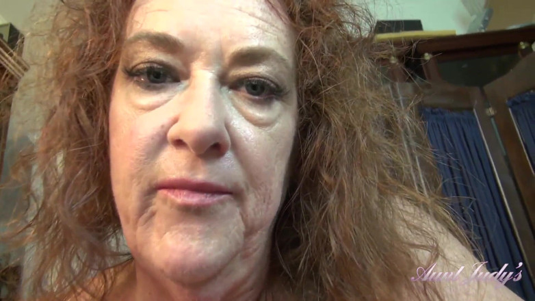 Aunt Judy's: Auntjudys - Your Horny Mature Stepaunt Ms. Ginger Catches You Masturbating (pov)