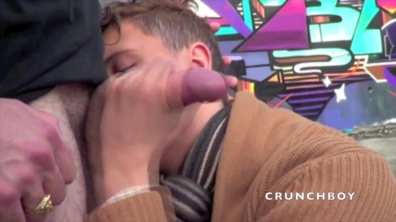 Raw French Bad boys: Feminine twink fucked by young straight boy outdoor