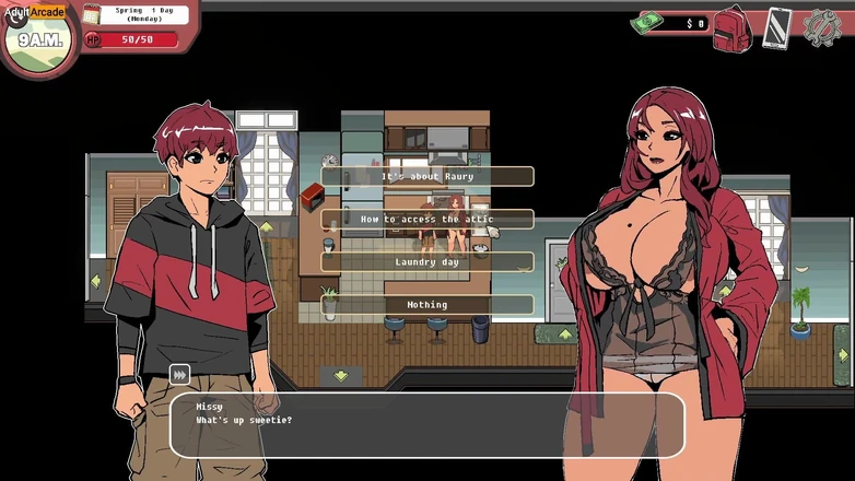 LewdArcade: Permainan lucah lucah susu spooky [bahagian 01] permainan seks bogel [18+] permainan dewasa