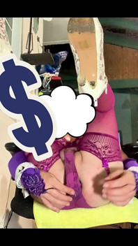 Sexy Anal Dildo Shemale Panties by the Side Riding Anal Dildo