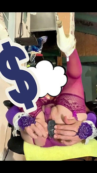 Sexy Anal Dildo Shemale Panties by the Side Riding Anal Dildo