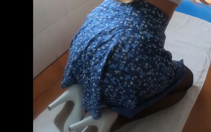 Ane Get Horny: Self Cum e Pee From Ass Facial! Eu realmente gostei