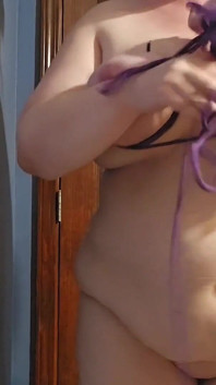 Riesentitten! BBW versucht möpse-bondage
