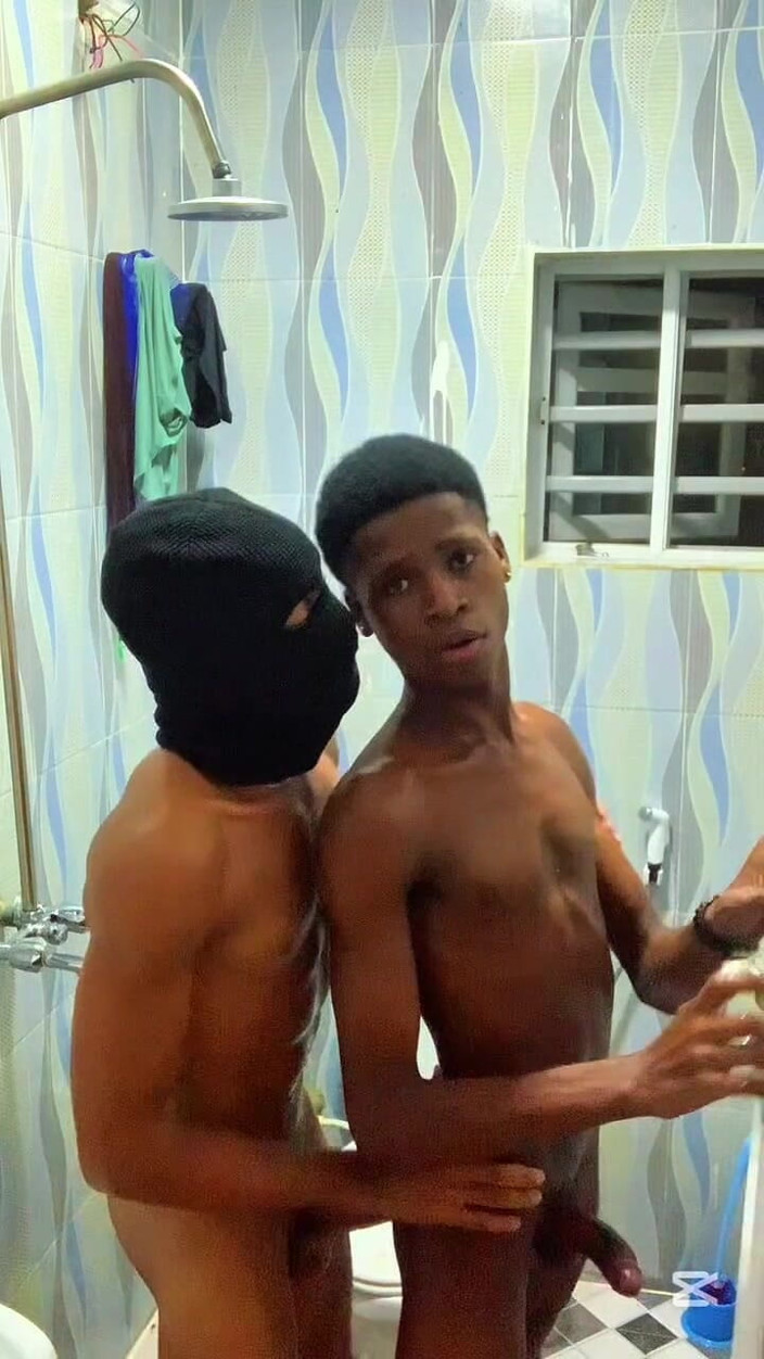 BLACKSHOOTERR: Young Boy Got Fucked in..bathroom, Livingroom and Kitchen