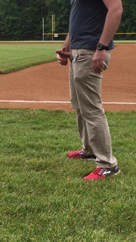Jerking off on the Baseball Field by Home Plate